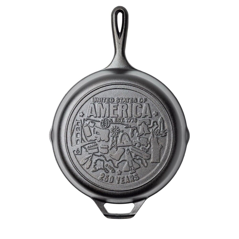 Lodge L8SK3 10.25 inch Cast Iron Skillet 250th Anniversary Special Logo NEW
